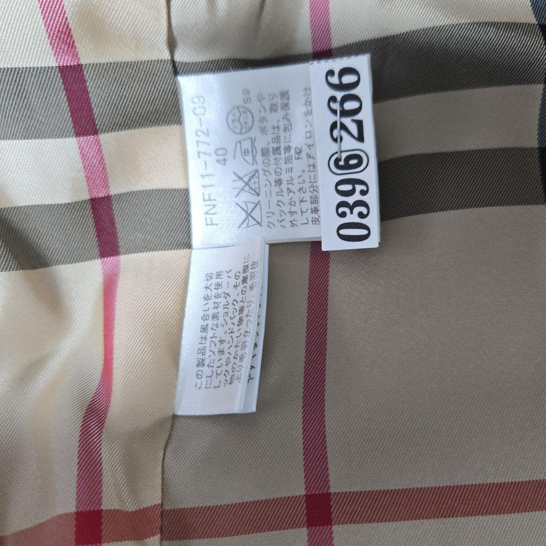 BURBERRY BLUE LABEL ダッフルコ ート 黒 サイズ40