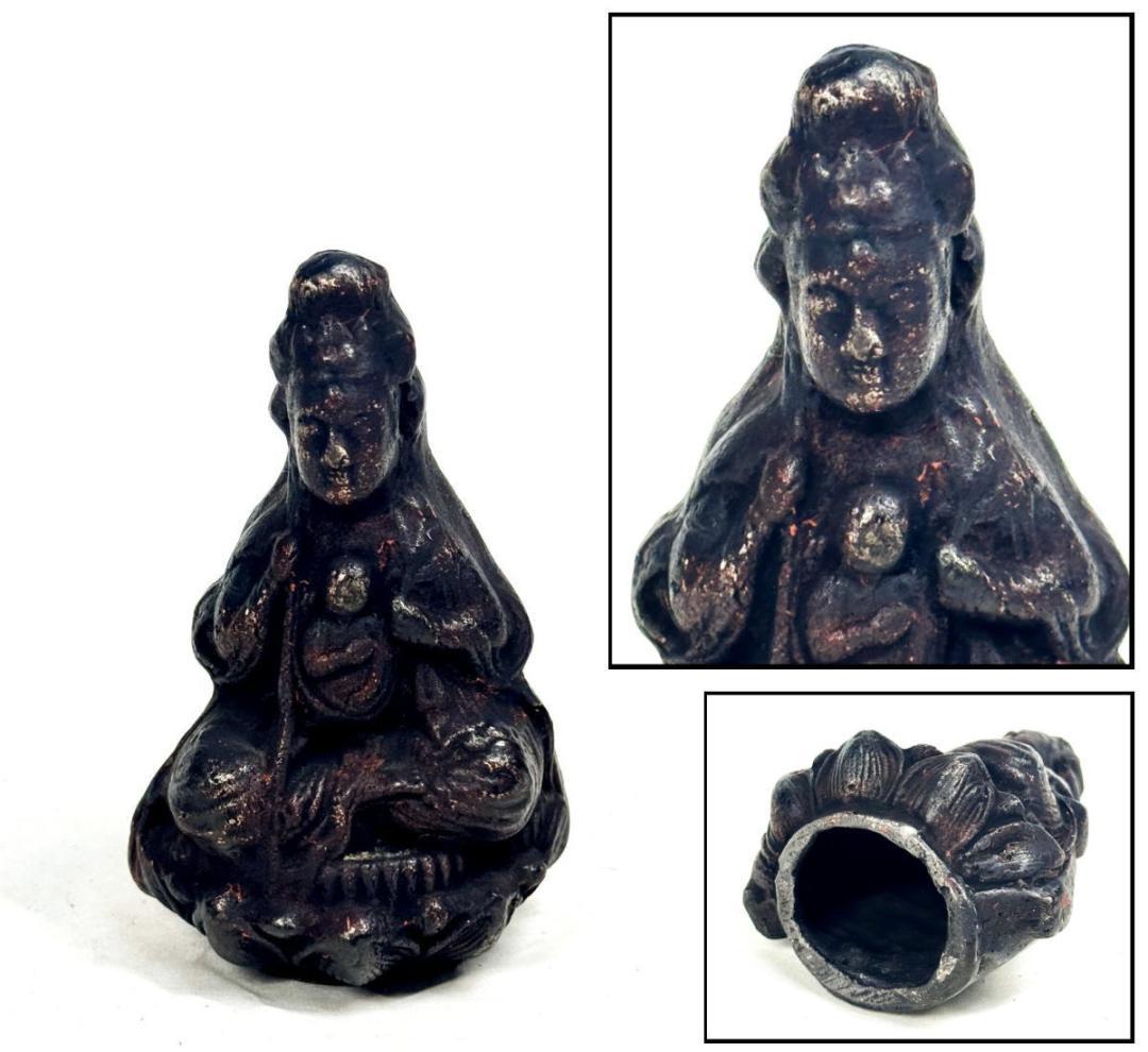 マリア観音様立像 かくれキリシタン 時代物 伝世品焼物 ウブ品 WWTT375