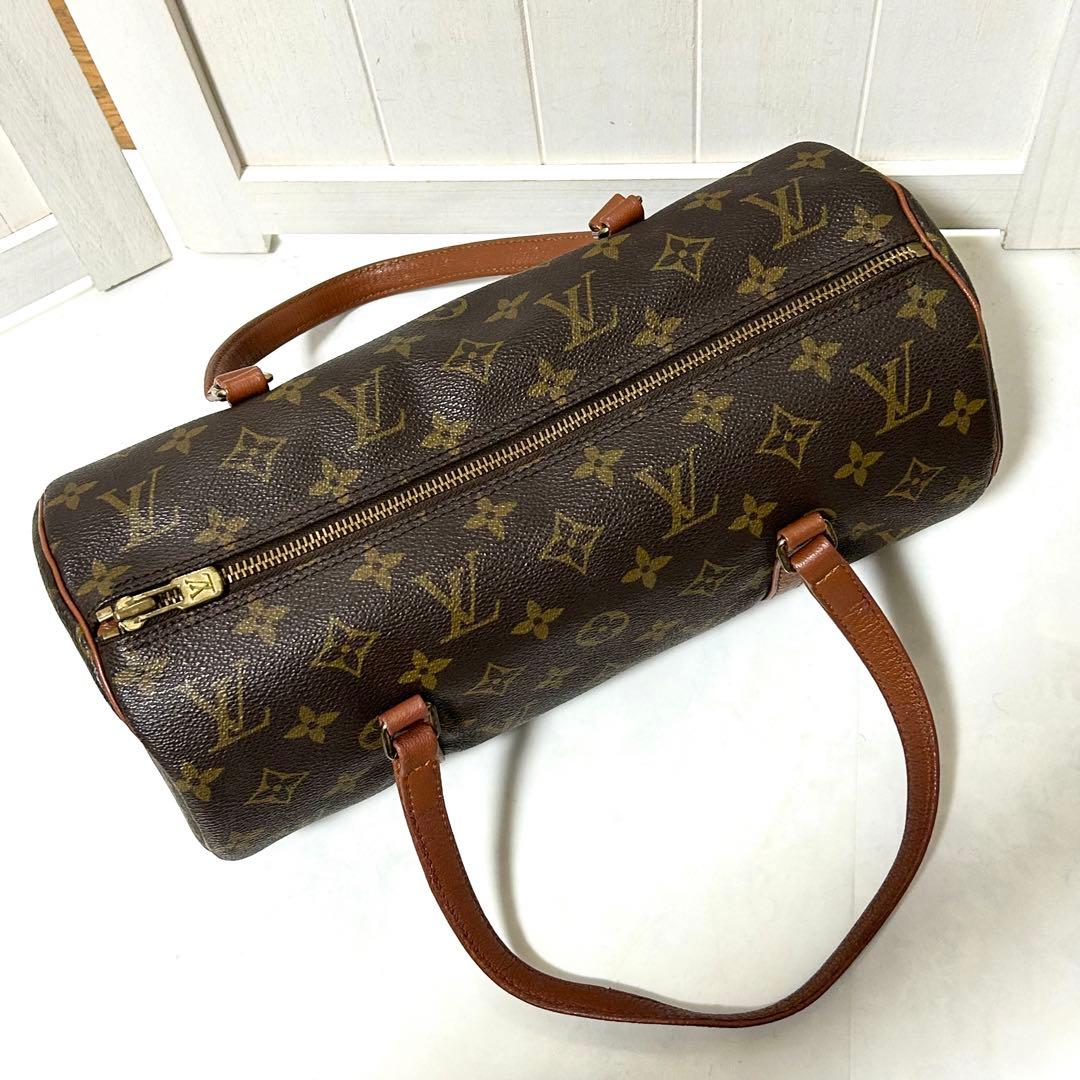 LOUIS VUITTON パピヨン 30 モノグラム ハンドバッグ ポーチ付