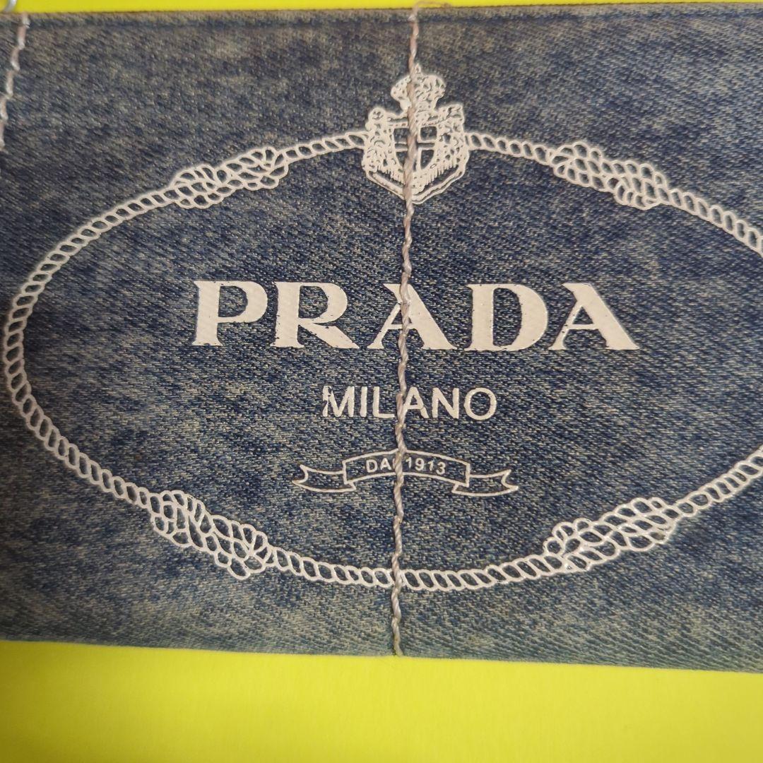 PRADA デニム長財布
