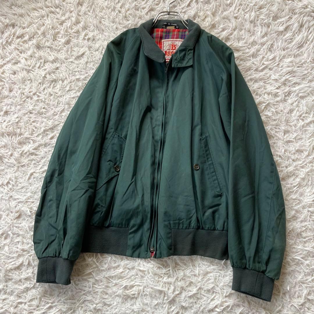 BARACUTA ハリントンジャケット L 40 ダークグリーン スイングトップ