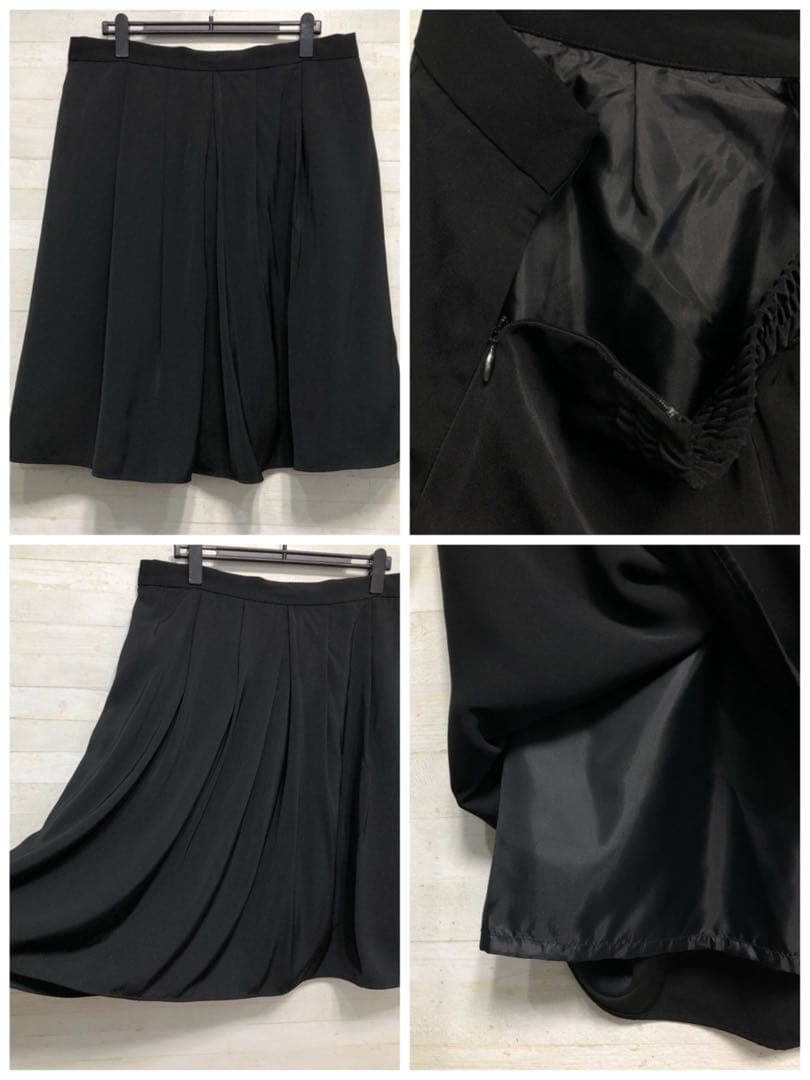 新品☆5L紺系♪フォーマルスーツ4点セット♪パンツ・スカート〇B960