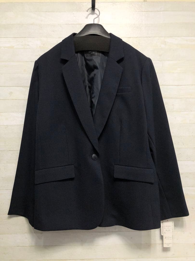 新品☆5L紺系♪フォーマルスーツ4点セット♪パンツ・スカート〇B960