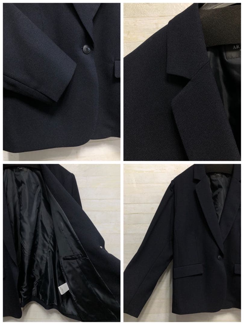 新品☆5L紺系♪フォーマルスーツ4点セット♪パンツ・スカート〇B960