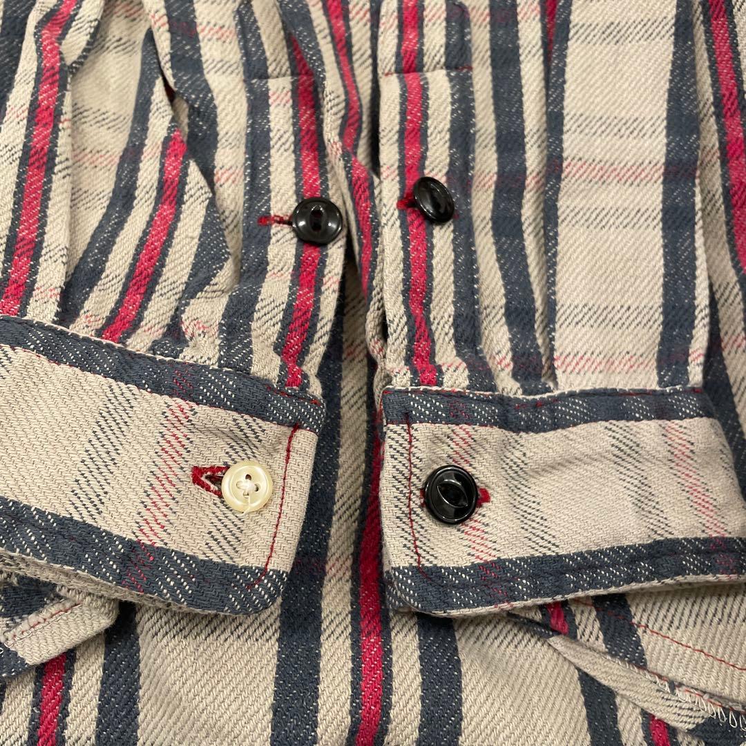 RRL ラルフローレン　三ツ星　チェック柄ネルシャツ S ダブルアールエル