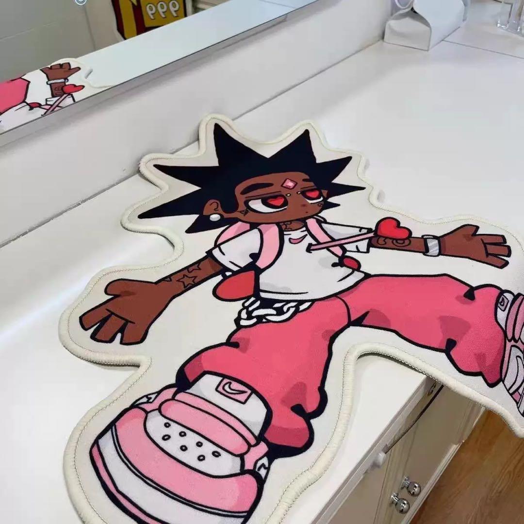 Lil uzi vertキャラクターデザインラグ リル・ウージーマットy2k