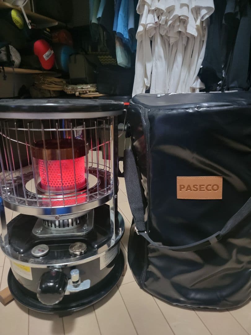 PASECO ストーブ 黒　ケースセット