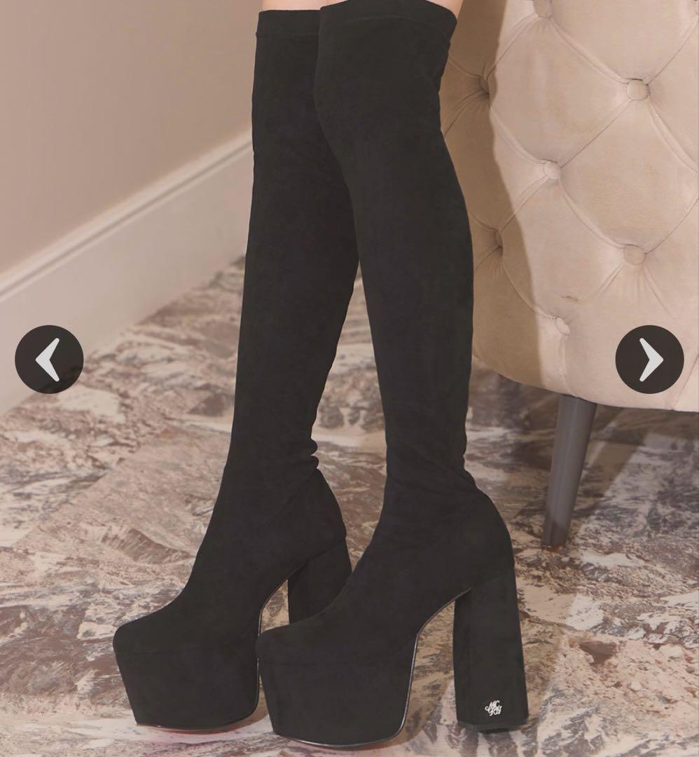michellMacaron ミシェルマカロン 美脚ストレッチロングブーツ