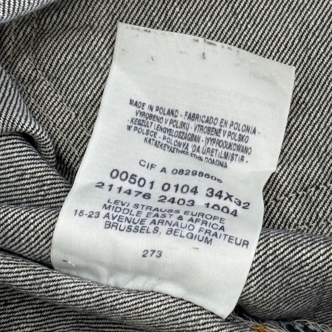 00s EURO Levi’s ユーロリーバイス 501 デニムパンツW34