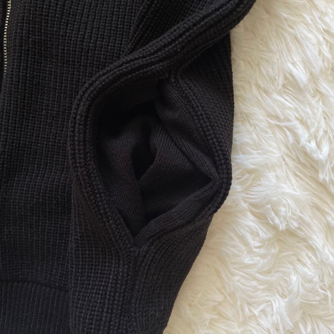 美品✨UNITED TOKYO ドライバーズニット　2 ブラック　肉厚　日本製