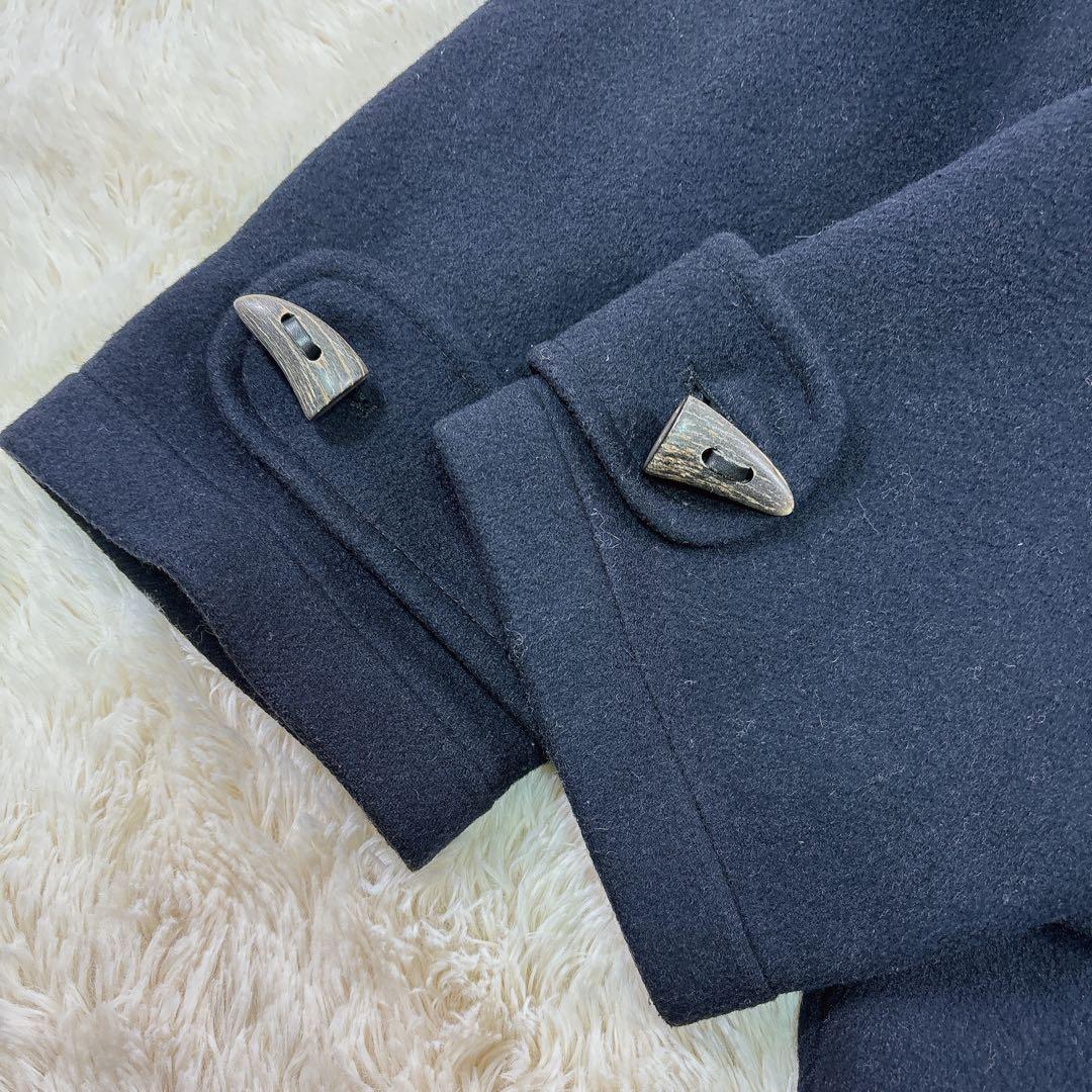 アクアスキュータム　ロンドン　チェック　イギリス製　ダッフルコート　Lサイズ