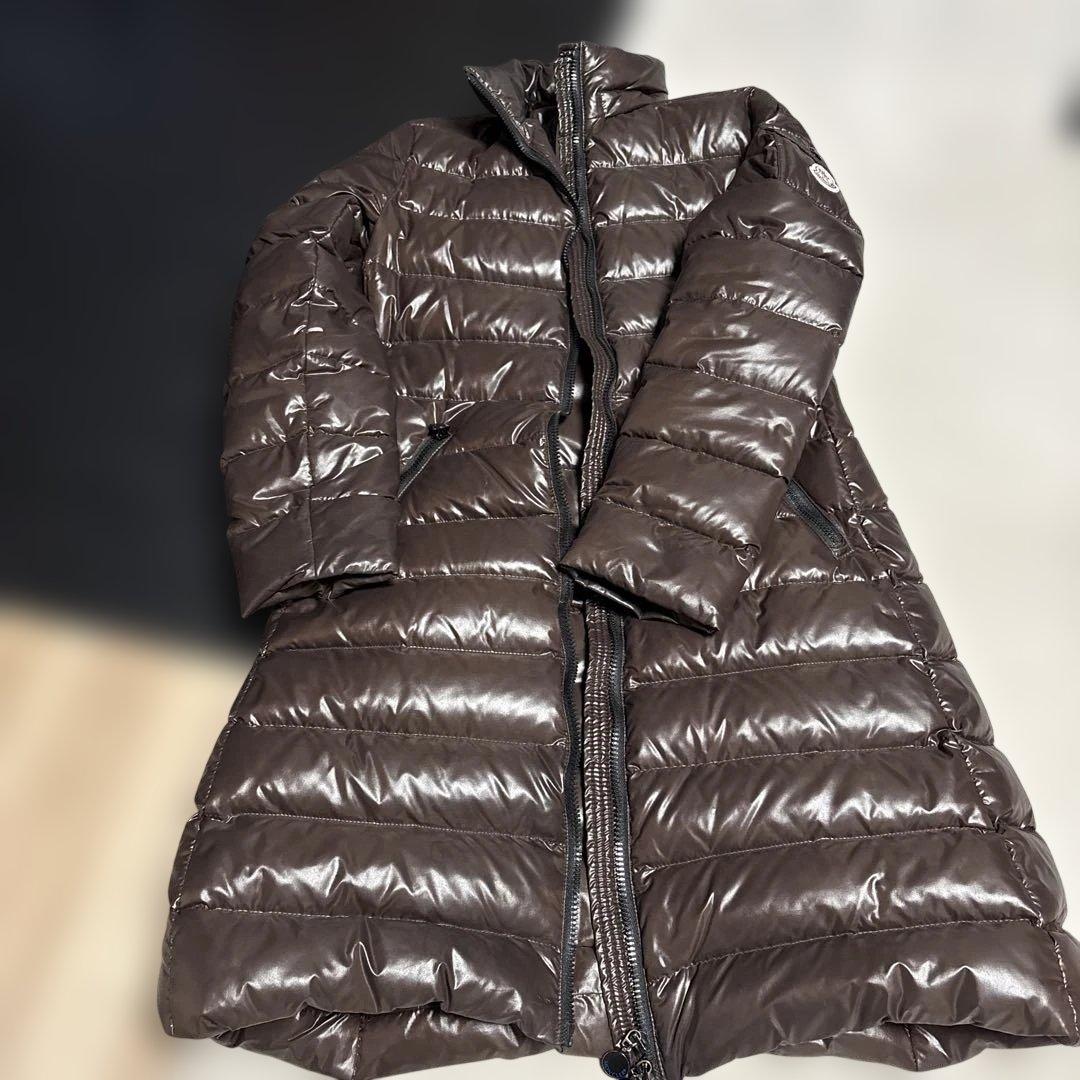 MONCLER ブラウン ロングダウンジャケット