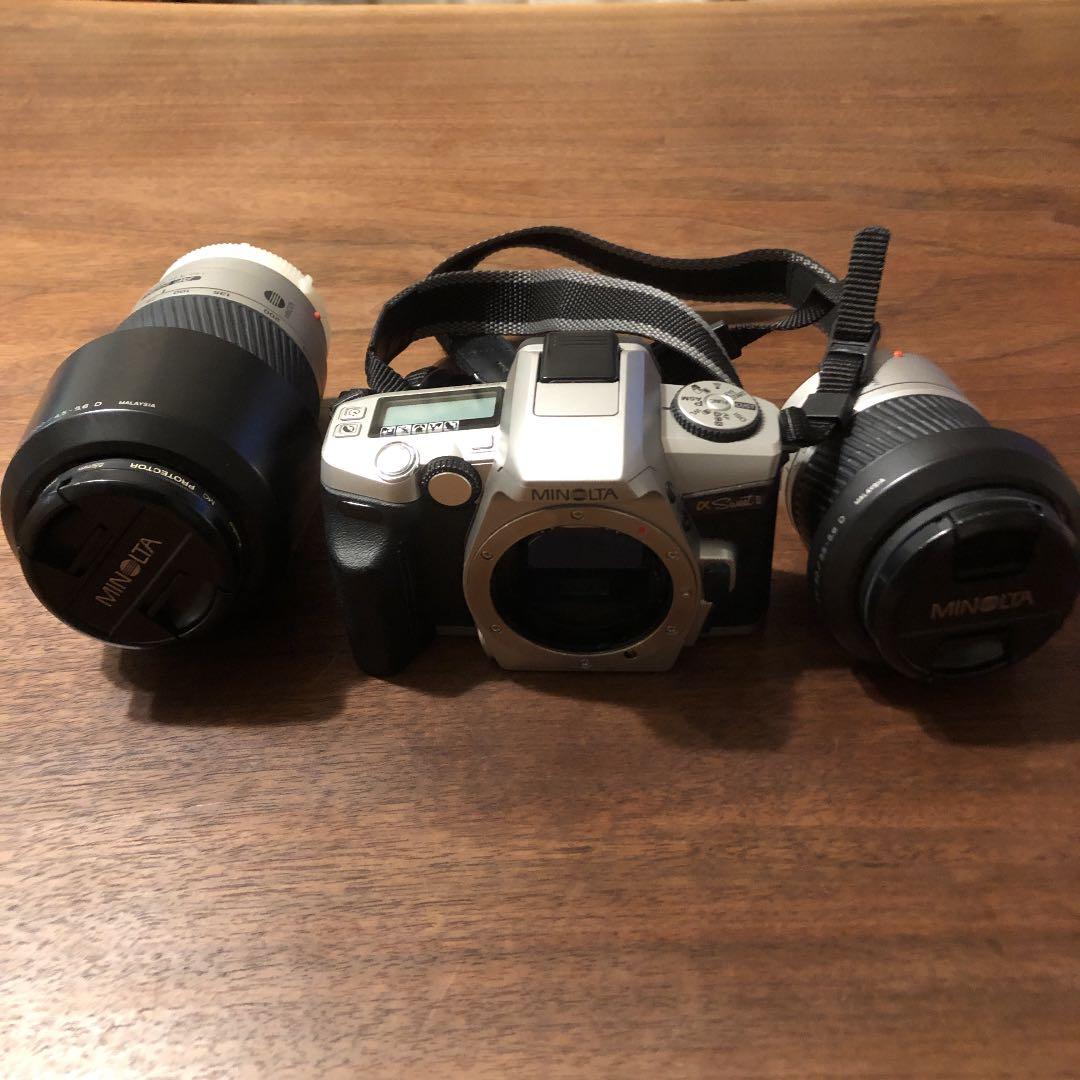 MINOLUTA α sweet II 中古フィルムカメラ／ダブルレンズ付き