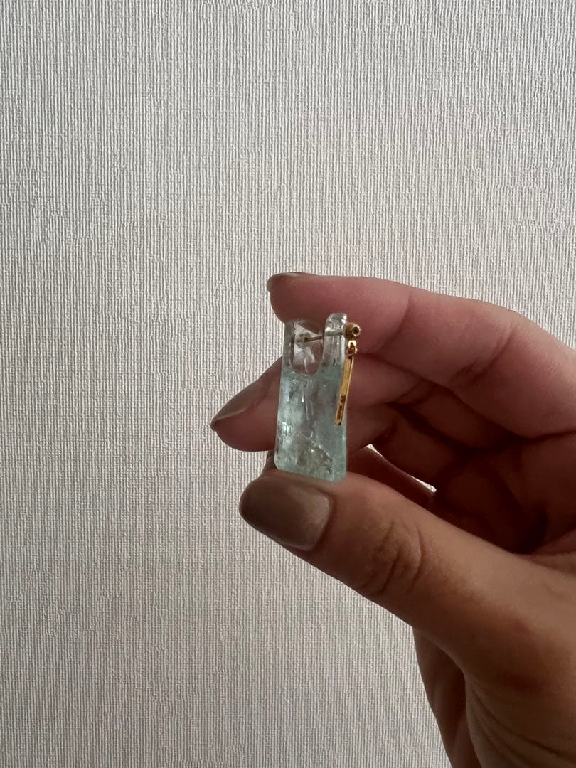 MONAKAジュエリー　片耳ピアスアクアマリン