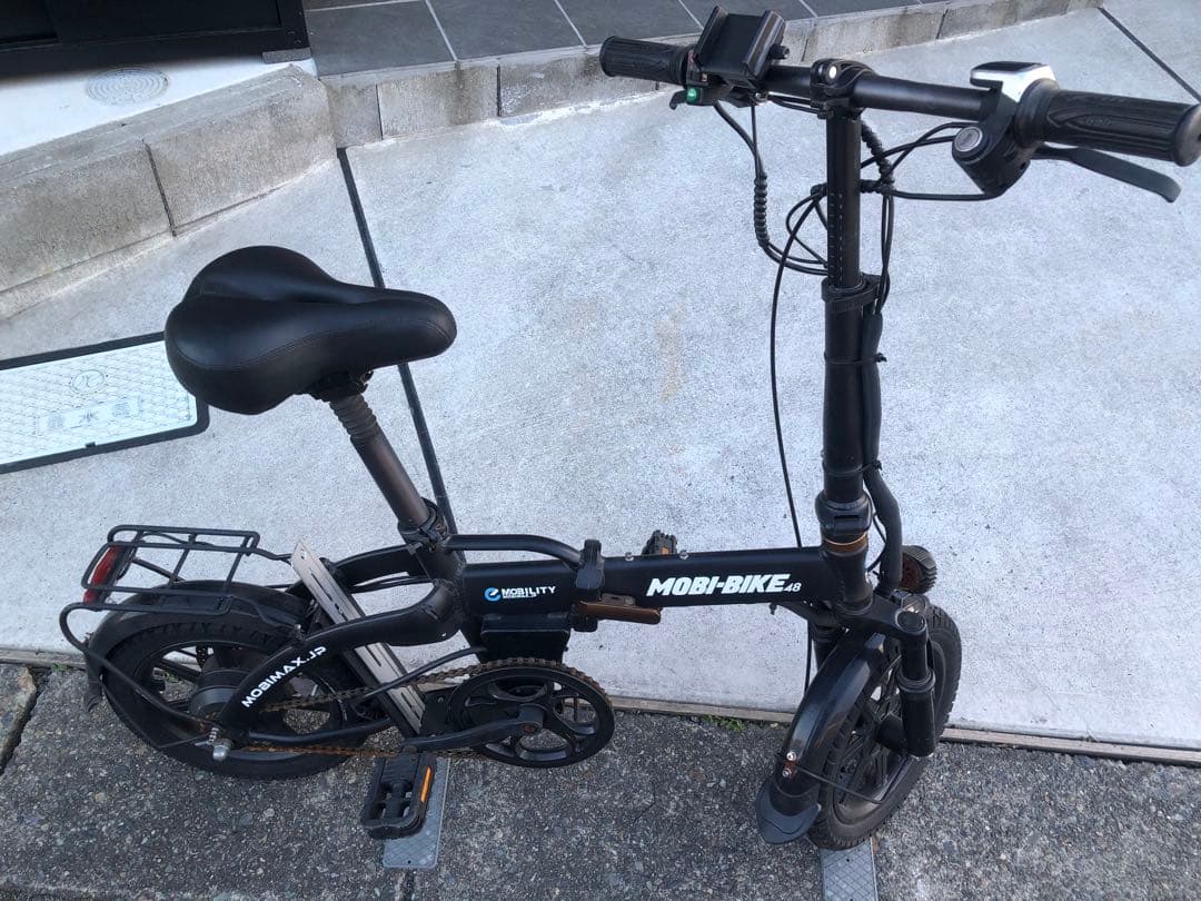 MOBI-BIKE 電動アシスト自転車 ブラック 折りたたみ