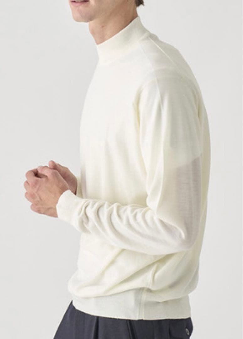 新品未使用　JOHN SMEDLEY KILDAY モックネック長袖ニット