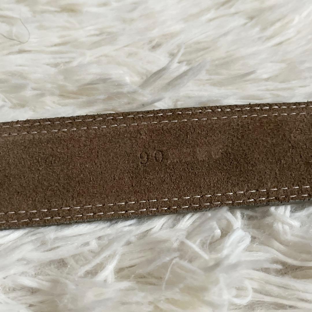 新品✨️ エルメネジルドゼニア ベルト スエード レザー ブラウン 極希少✨️