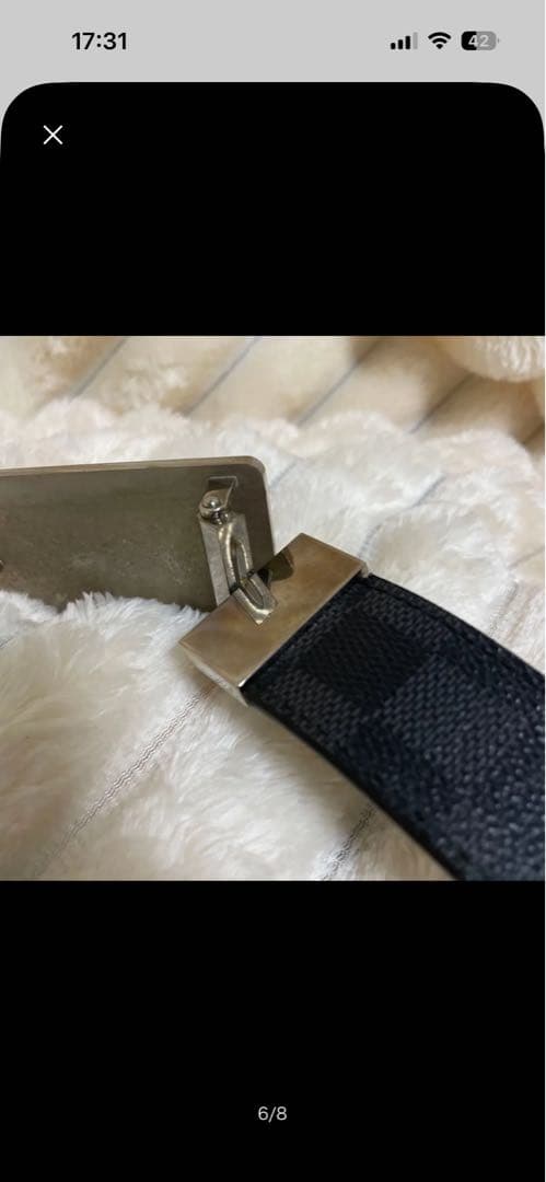 ルイヴィトン ベルト サンチュール アンヴァントゥール ダミエ グラフィット