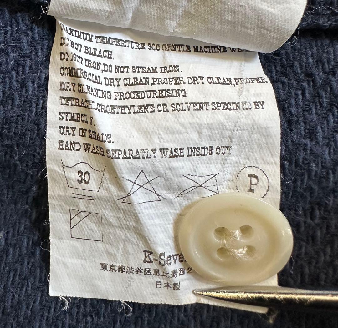 テンダーロイン ティー・ヘビーフランネルワイドワークシャツ フェードネイビー L