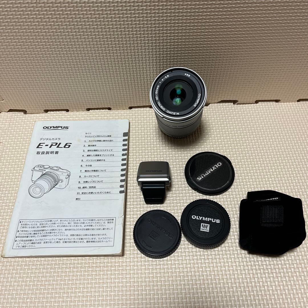 【美品】OLYMPUS M.ZUIKO 40-150mm レンズ　望遠　付属品有