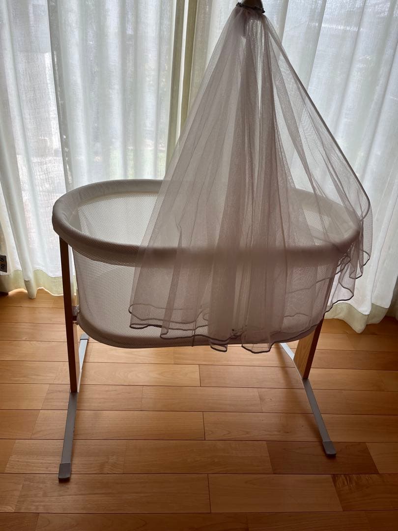 お値下げ！ベビービョルン　クレードル　ベビーベッド　キャノピー付