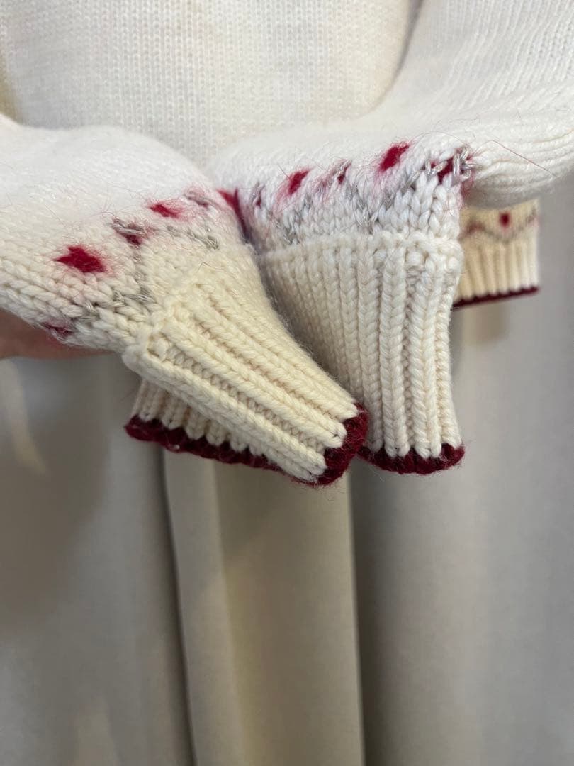 トップス herlipto Heart Fair Isle Knit Pullover