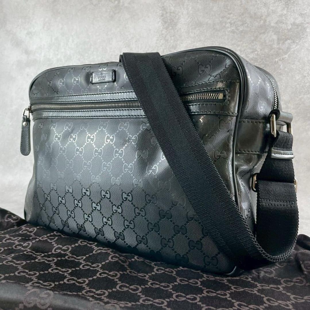 未使用級 GUCCI グッチ 211107 ショルダーバッグ GG インプリメ