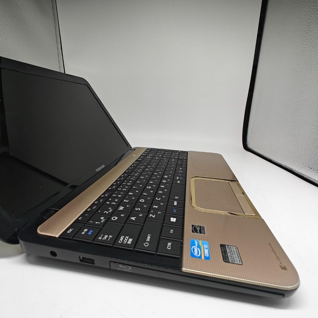 【東芝】T552 高速i7 SSD256GB 8GB ゴールド ノートPC