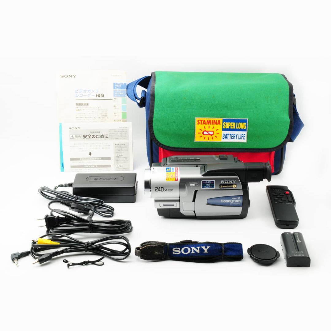 Sony ソニー CCD-TRV86 Hi8 8ミリ ビデオカメラ 説明書付き