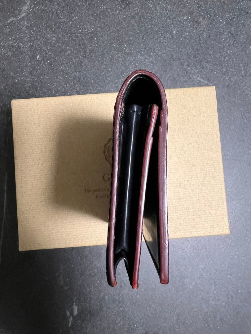 GANZO ホーウィン社シェルコードバン黒　名刺入れ