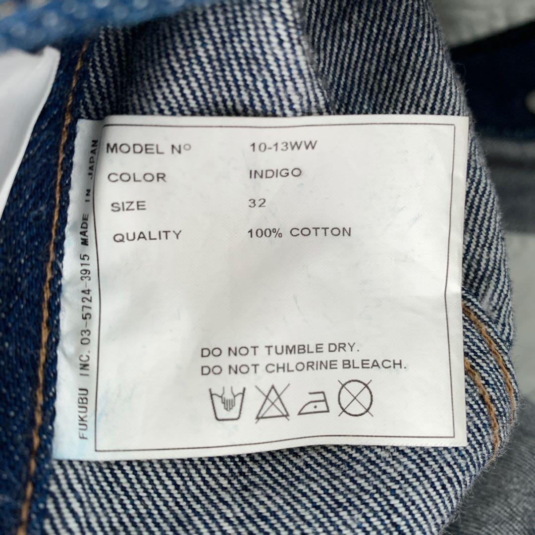 YAECA ワイドテーパードデニムパンツ 32 ヤエカ 色落ちなし 美品 M