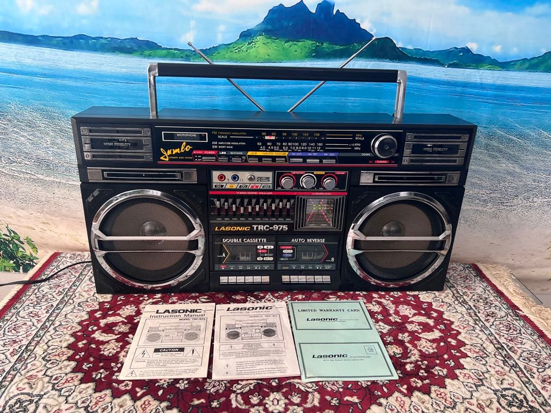 希少LASONIC ラソニックTRC-975ラジカセ中古動作品美品ビンテージ