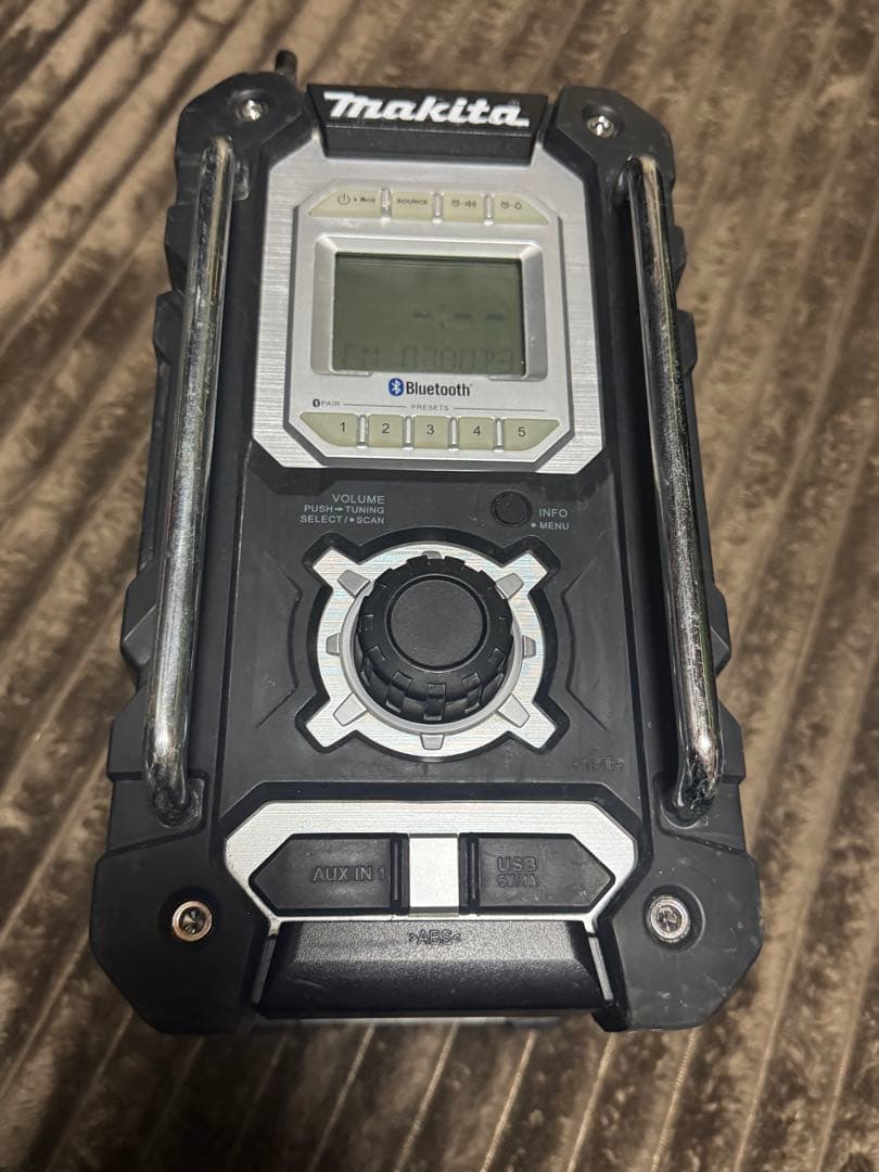 マキタ 充電式ラジオ BluetoothMR108 ブラック makita