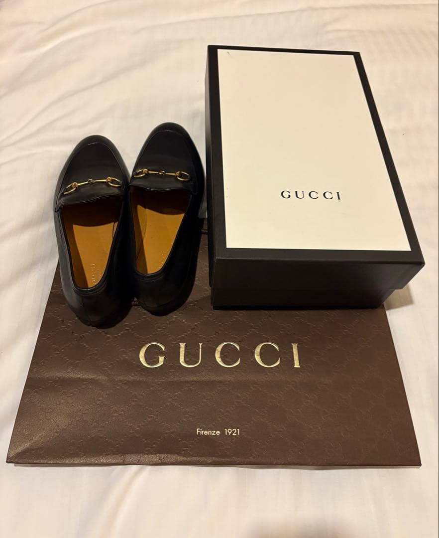 GUCCI ローファー 39ゴールドチェーン