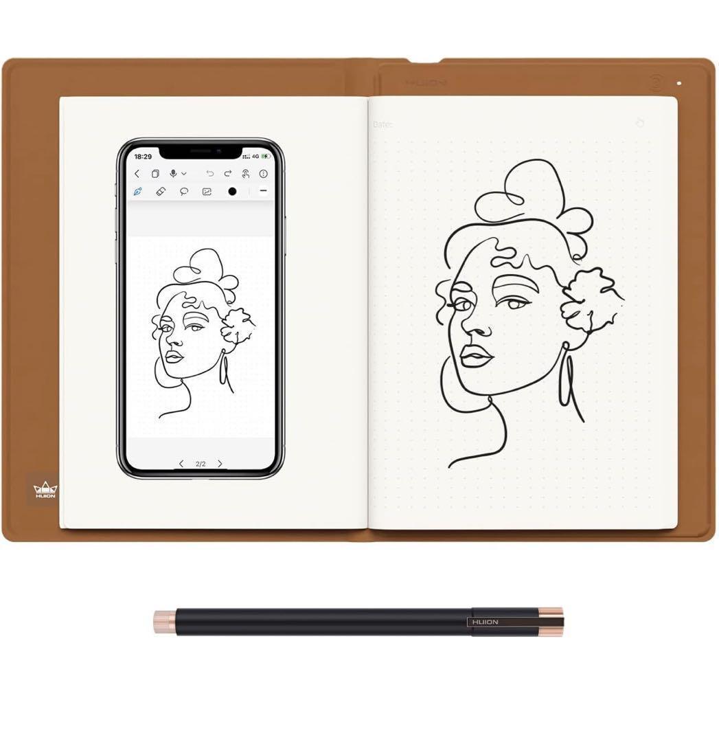 12612 HUION NOTE アナログデジタルノート 一台二役　A5サイズ