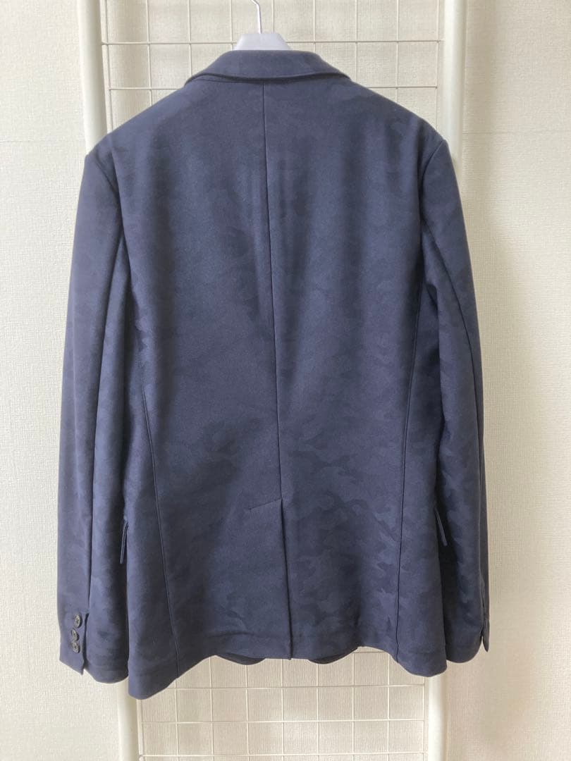 ジュンハシモト　カモフラージュ柄セットアップ　ネイビー