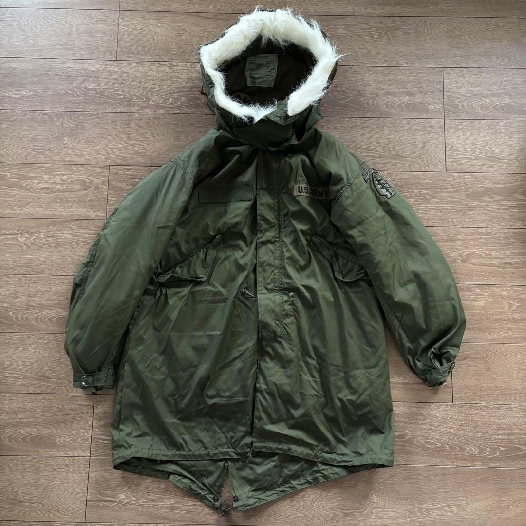 希少　Sサイズ　米軍実物　フルセット　70S M-65 フィッシュテールパーカー