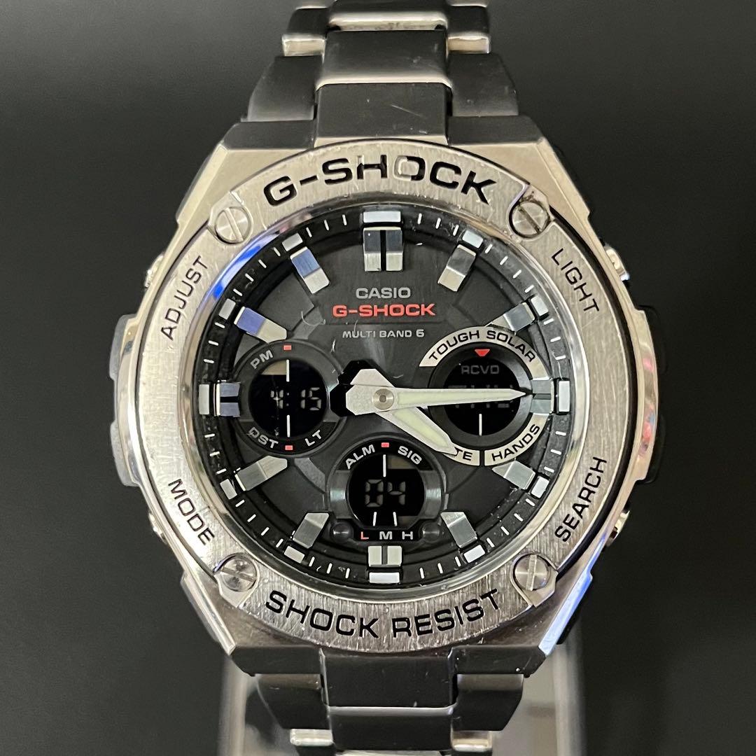 【美品】CASIO G-SHOCK GST-W110D-1AJF 電波ソーラー