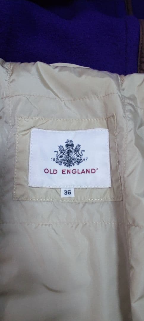 OLD ENGLAND オールドイングランド 紫色 ダッフルコート 36