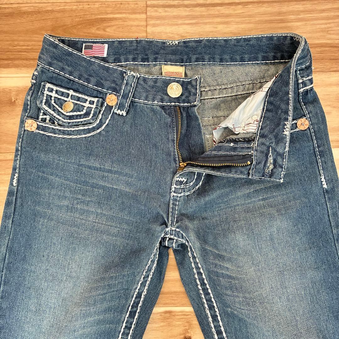 【希少】トゥルーレリジョンJOEYSUPER T 極太ステッチ デニム USA製