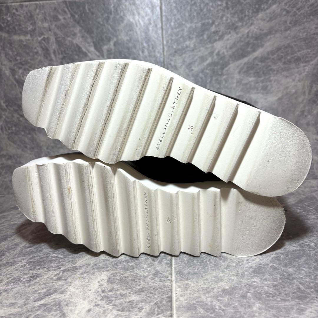 ⭐︎ステラマッカートニー⭐︎ エリス　厚底　シューズ　36 ブラック　黒　星