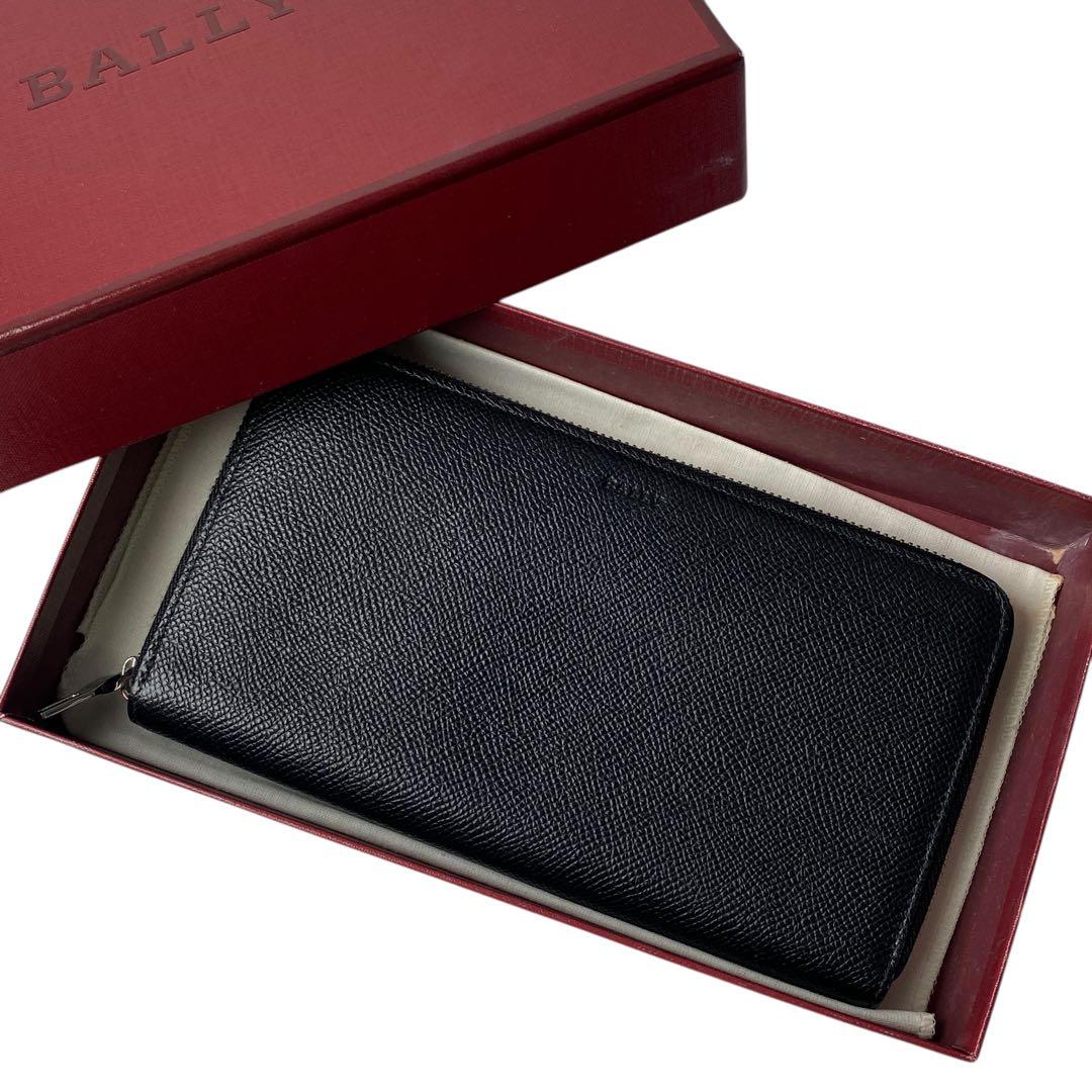 美品 バリー BALLY レザー 長財布 メンズ