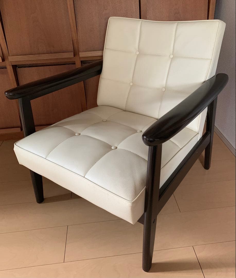 希少★廃盤色　カリモク60　Kチェア 1シーター スタンダードアイボリー