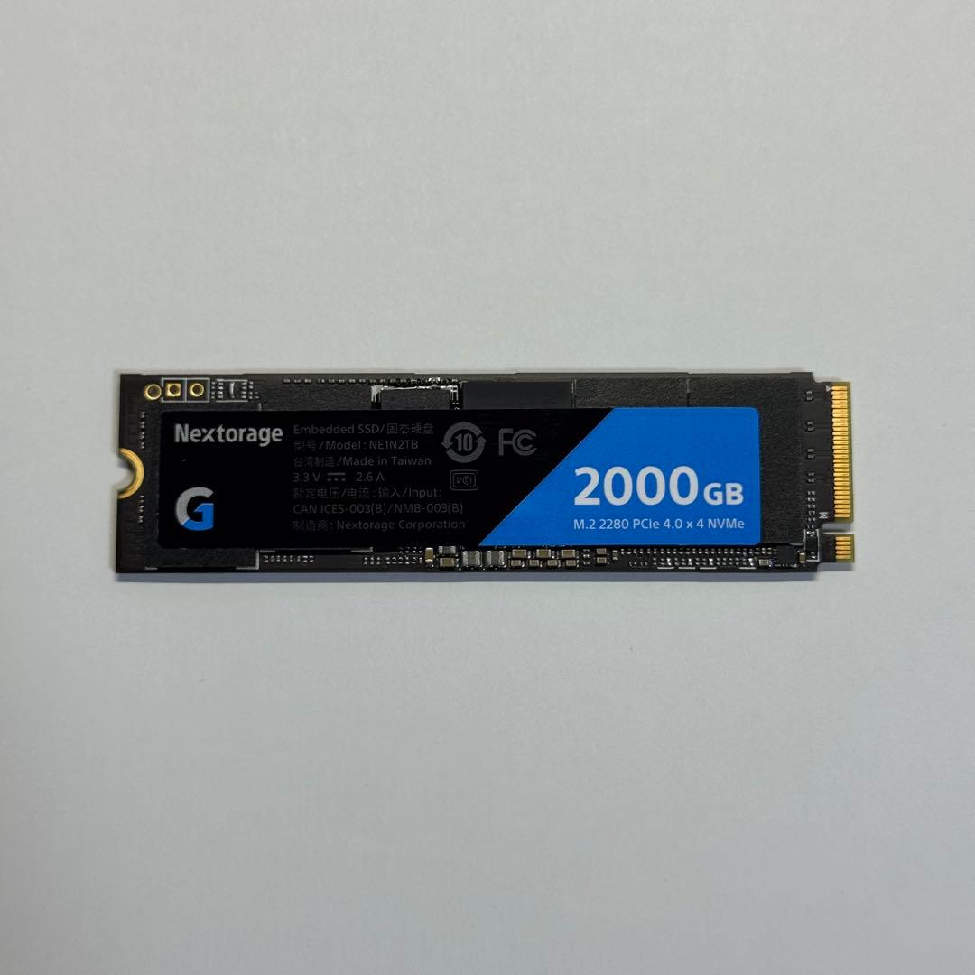 【ほぼ未使用】Nexstorage SSD NE1N2TB