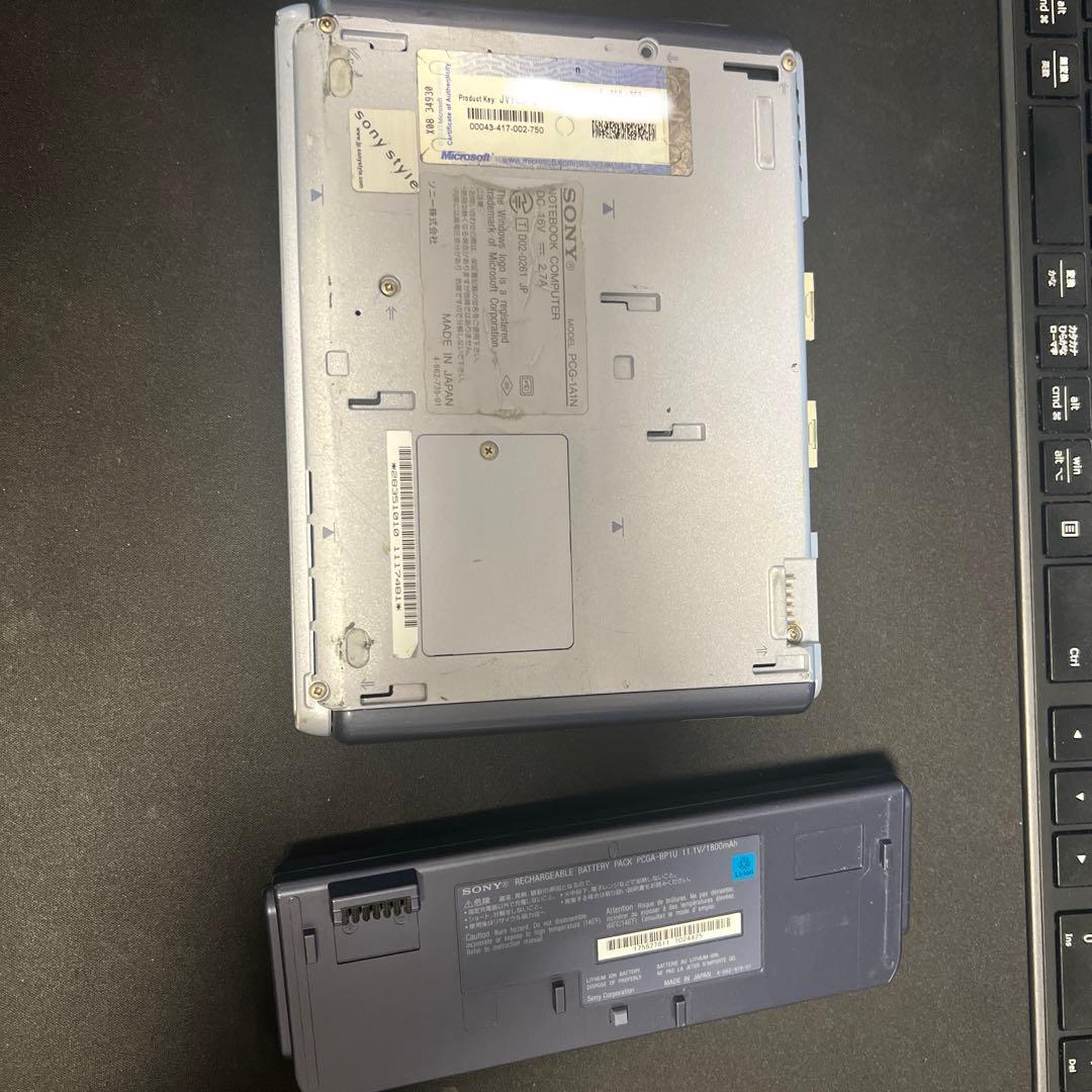 SONY VAIO Windows XP ノートPC PCG-U1