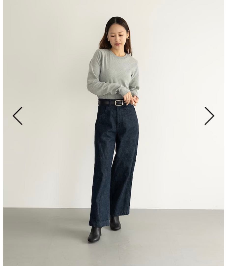 【caveza rosso】Cindy's デニムストレートパンツ