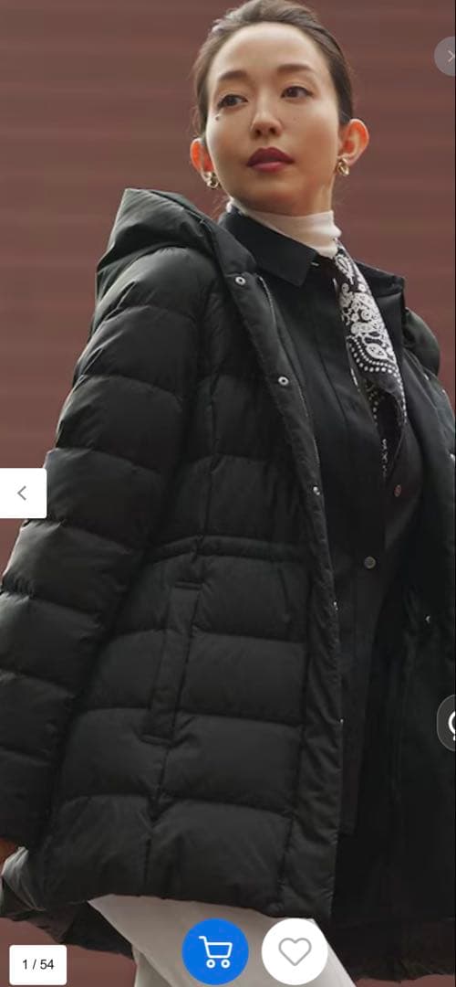 【ドコモ華子】23区 シレータフタ ミドル丈 ダウンコート【美品】