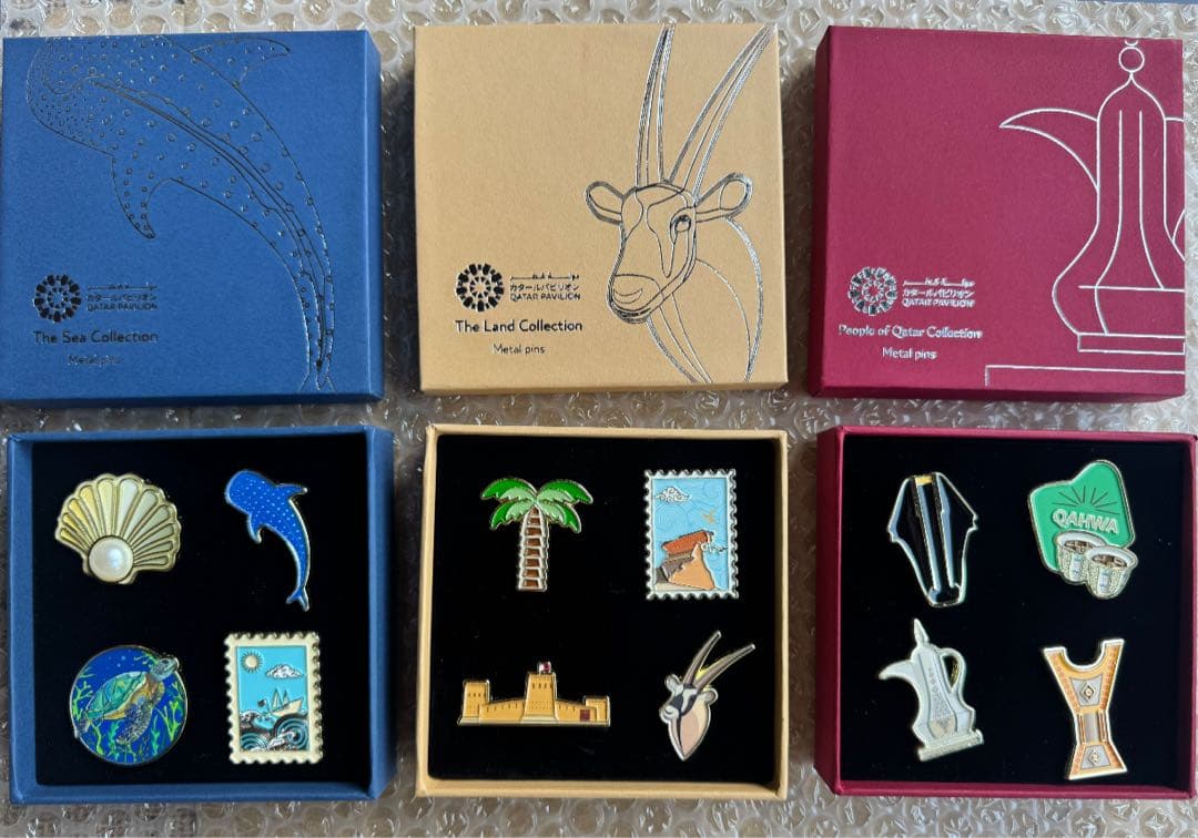 関西万博　カタールパビリオン　Qatar 限定！！　メタルピンズセット　全種