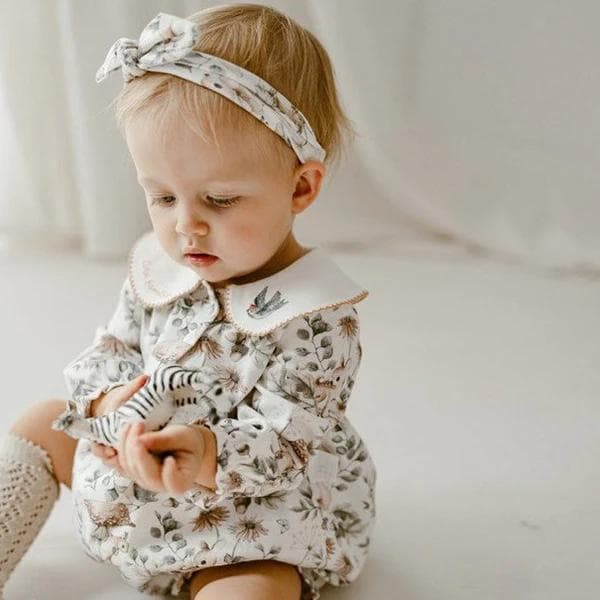 ambermimi フォレストコットンロンパース　新品