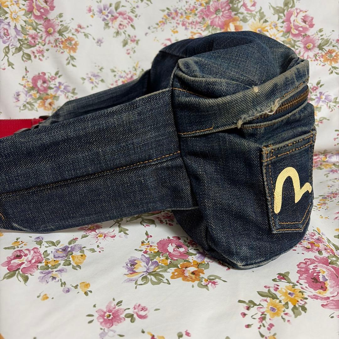 C*9様 EVISU ボディバック　希少エビスヤ赤タブ　かもめ　5ポケット　エヴ